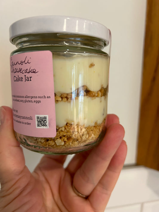 4 Cannoli cheesecake in a jar